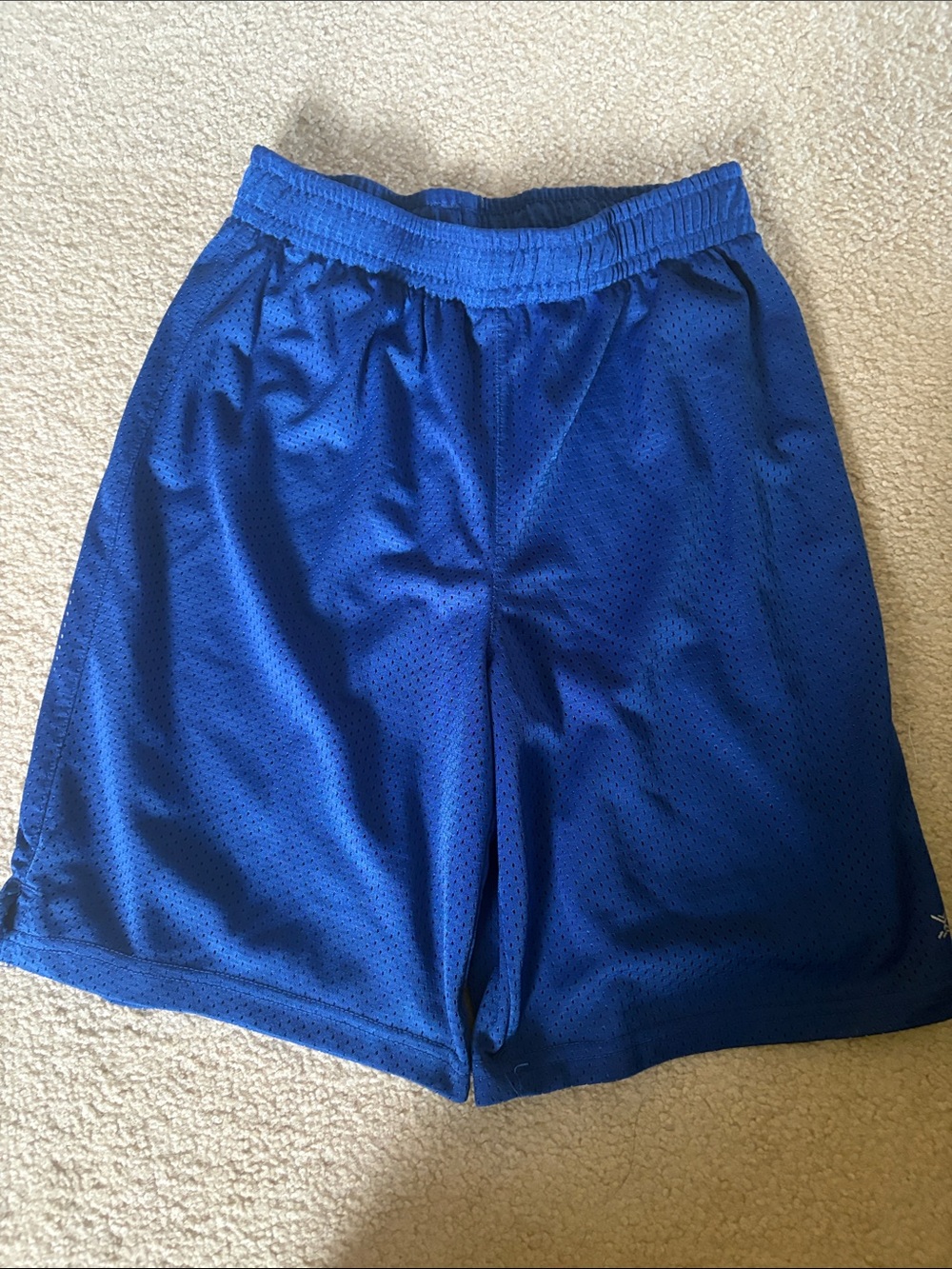 Xersion Royal Blue Kids Athletic Mesh Shorts